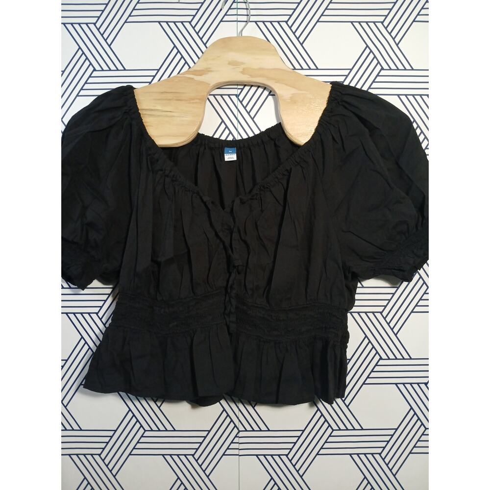 Indie Boho Whimsigoth Off-Shoulder Ruffled Puff Sleeve Crop Top